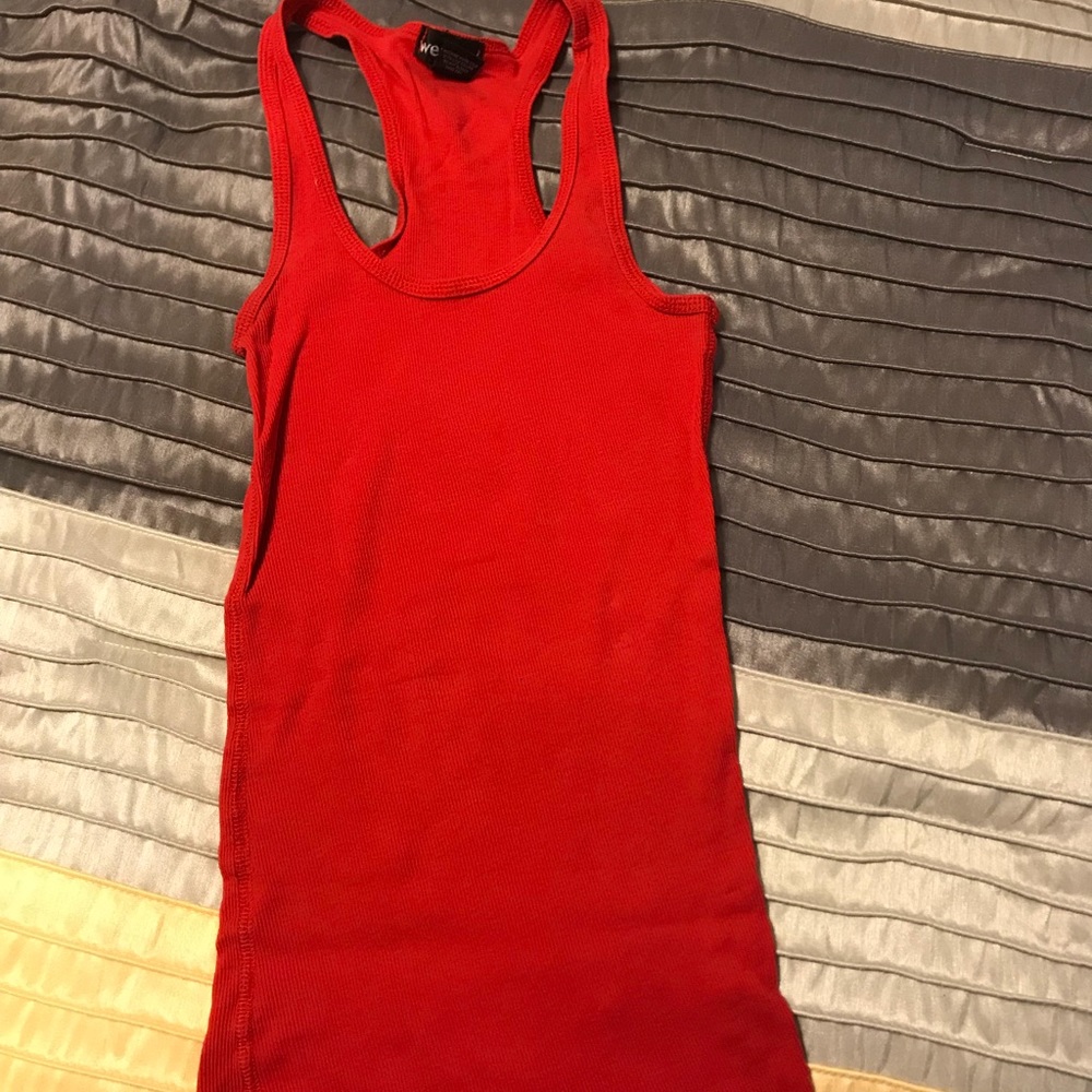 Ribbed Racerback Tank Top.
